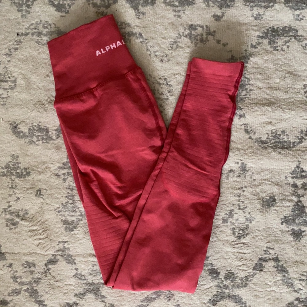 Alphalete OG revival leggings Cherry Crush Sm